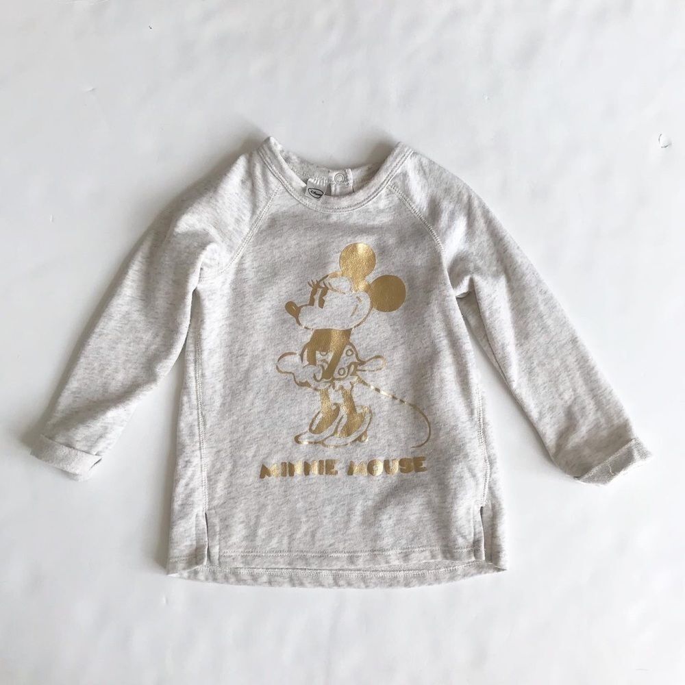 H&M Minnie Mouse light sweatshirt GUC 1.5-2Y